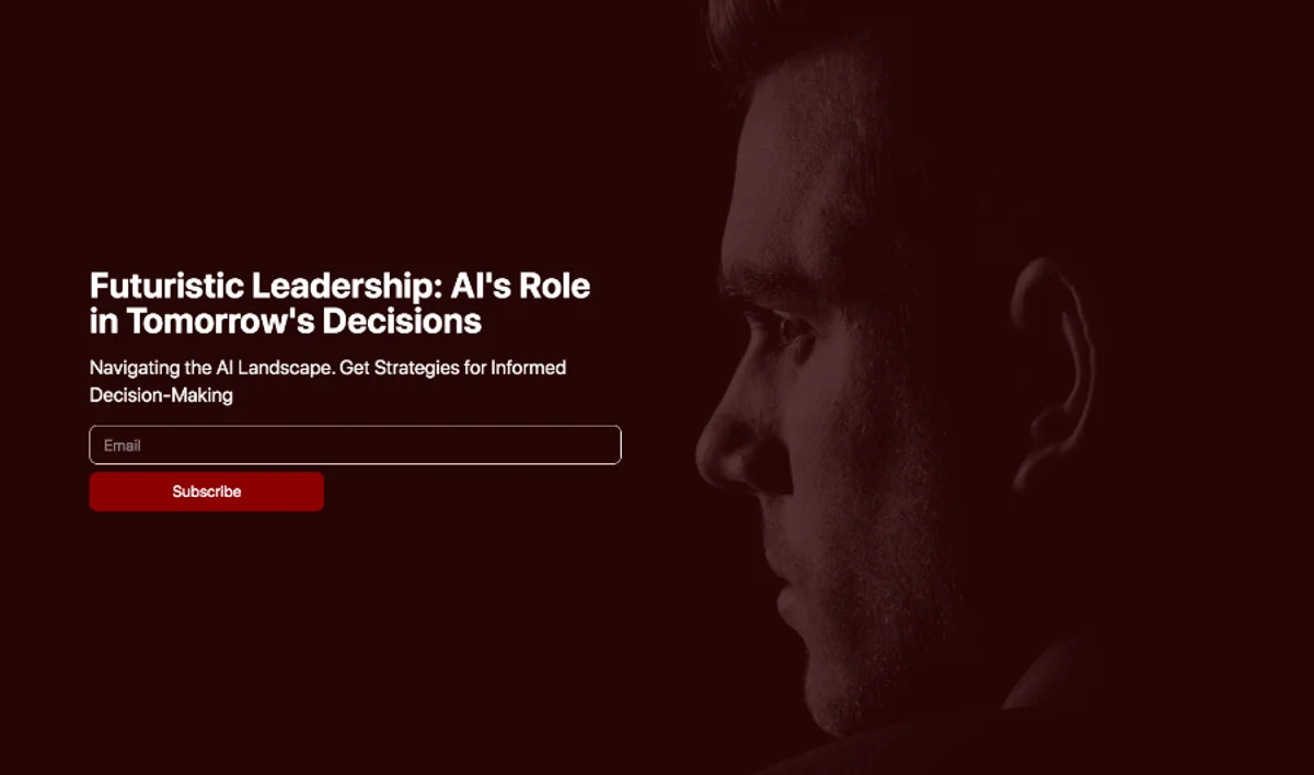 Pulse - Executive Newsletter Carrd Template Preview