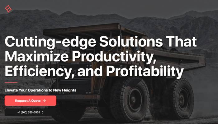 Carrd Business Website Template