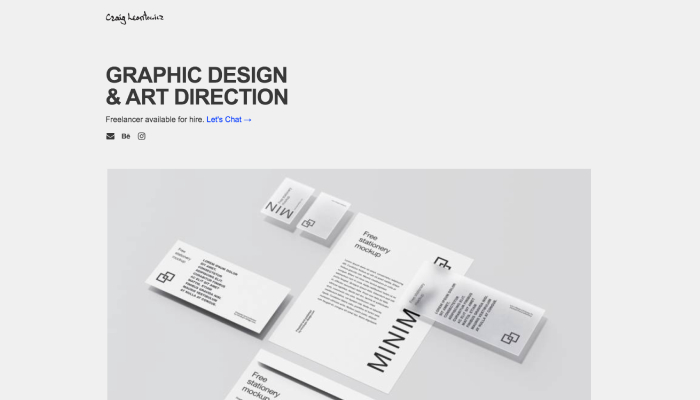 Carrd Portfolio Template