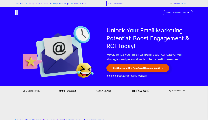 Email Marketing Agency Carrd Template