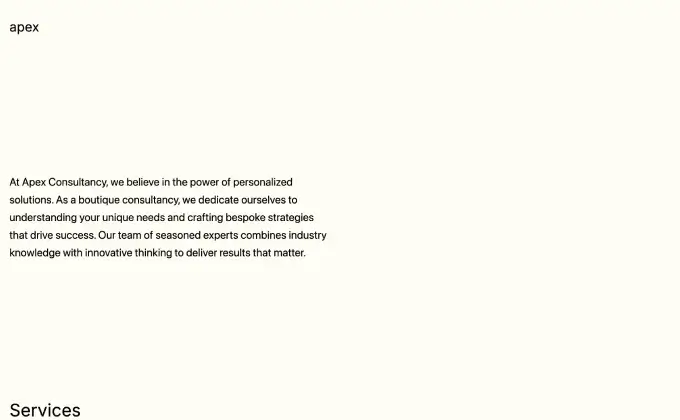 Boutique Consulting Coaching Template Carrd