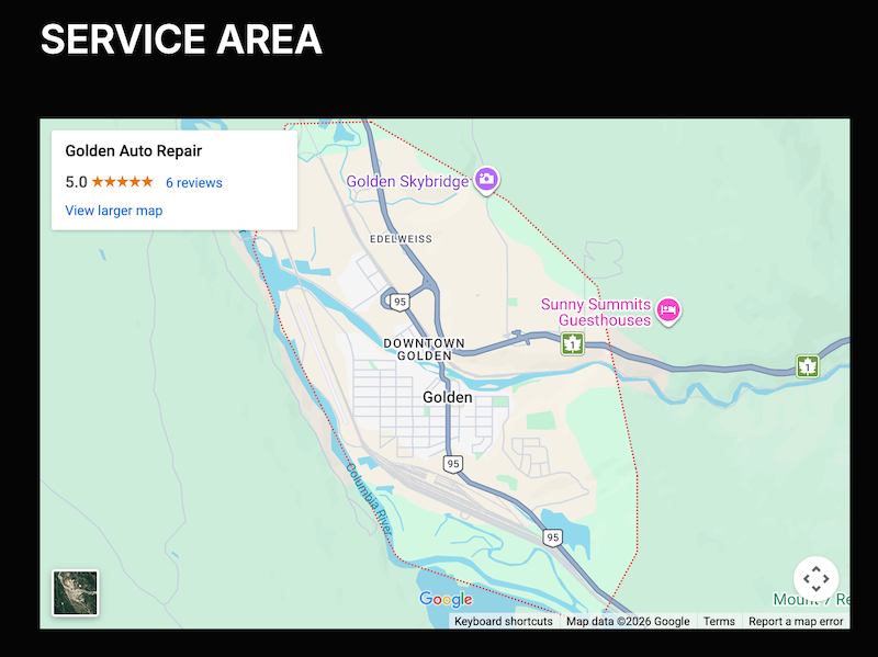 Google Business Map Embed on Carrd